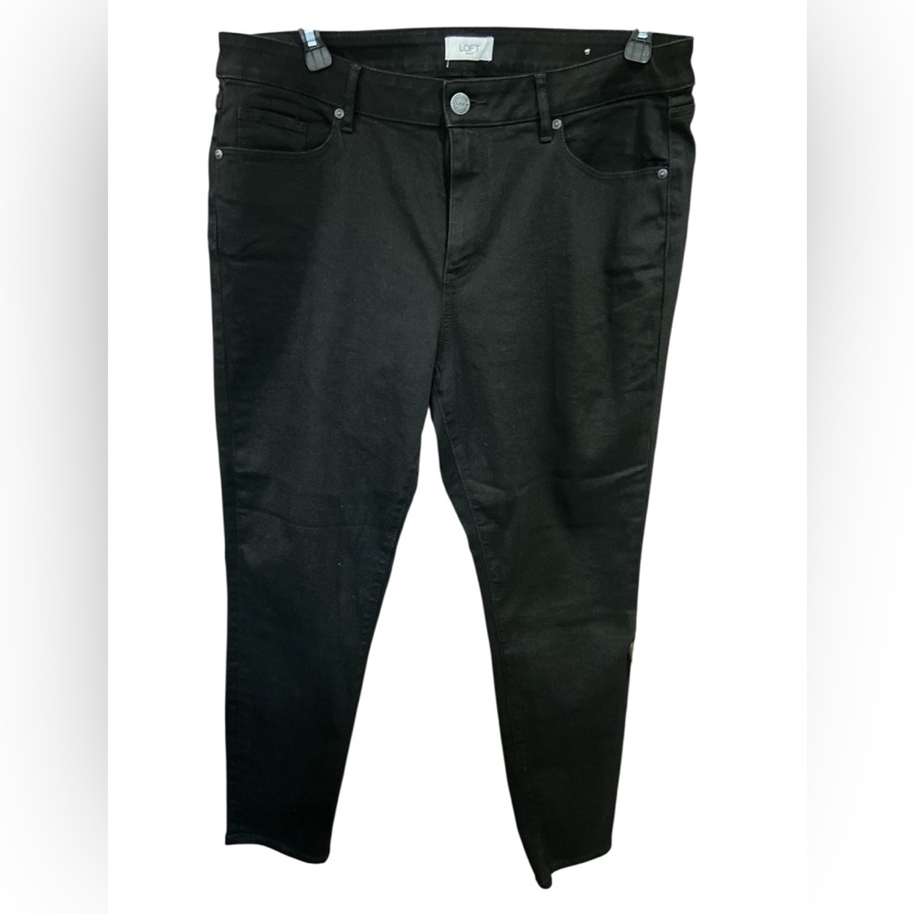 NWOT loft outlet, curvy skinny, high-rise, black jeans, size 16